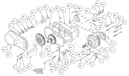 Section 14 Diagram and Parts List for MK-3020V 166447-20 MK Diamond Concrete Saw